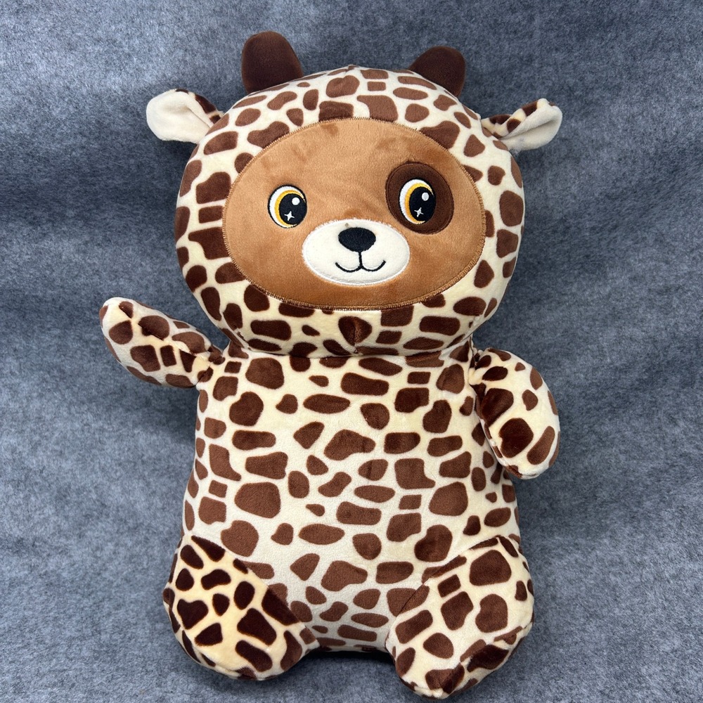 Toy Box Unisex Giraffe Costume Bear Plush 16in Brown Spotted Soft Toy